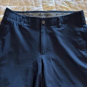 Hogan Men's Flat Front Shorts - Navy Blue